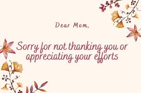 The Importance of Apologizing to Your Mother